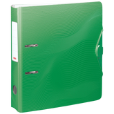 Ordner „WAVE“ | A4, 70 mm, Hebelmechanik mit gummiertem Griff, dunkelgrün